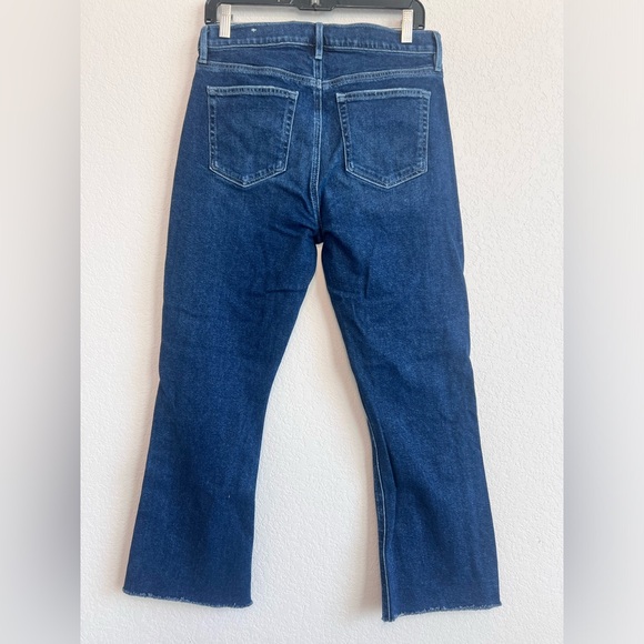 Loft High Waisted Flare Crop Stretchy Jeans Size 29 - Picture 4 of 9